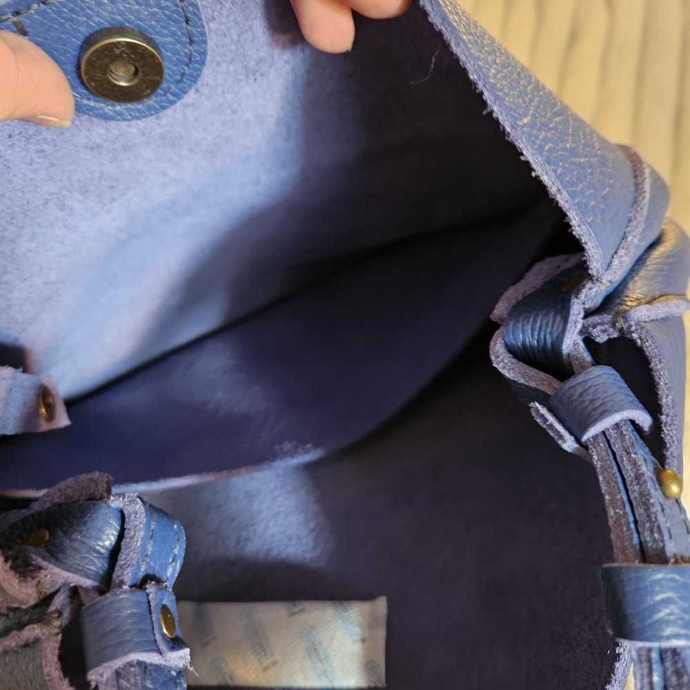 Portland Leather Large Olivia Molino Blue - Picture 6 of 7